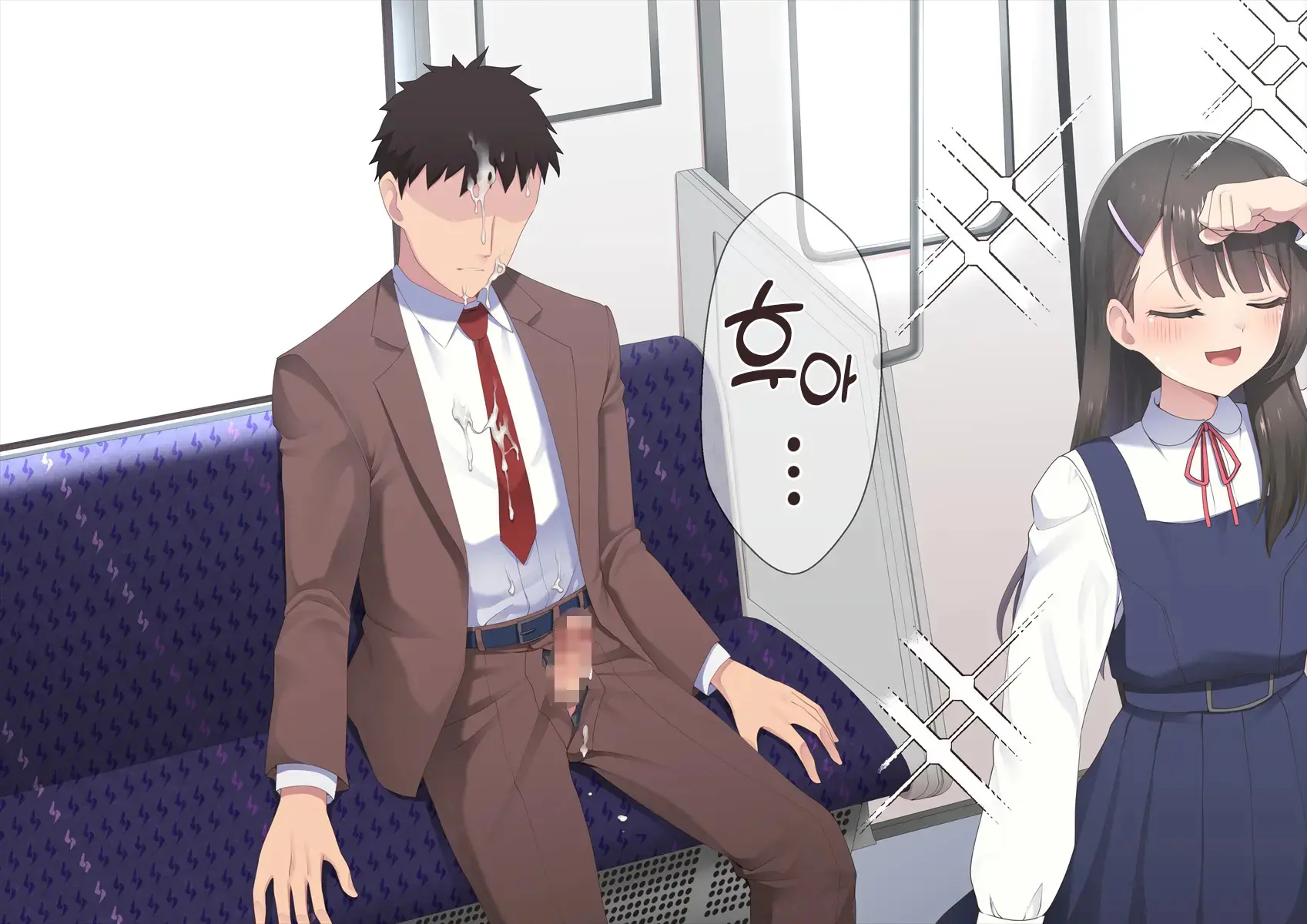 Densha De Bokki O Mitsukeru Otokonoko | 전철에서 발기 자지를 발견한 낭자애